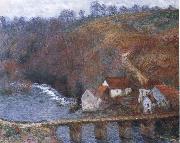 Claude Monet The Grande Creuse by the Bridge at Vervy oil painting artist
